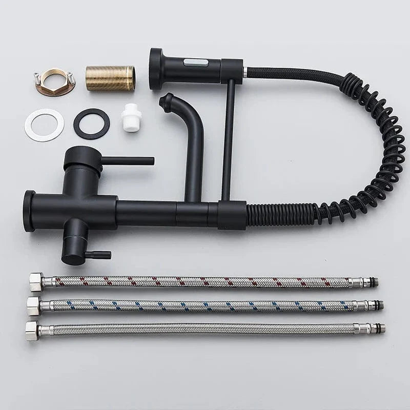 Robinet Cuisine Professionnel Filtre Purificateur et Double Jet – Fornéa