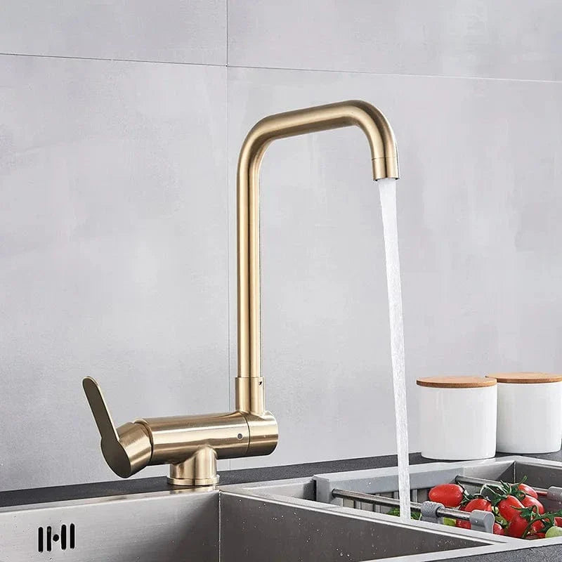 Robinet Cuisine Rabattable Noir Mat Pivotant 360° Sous Fenêtre – Cuvéa