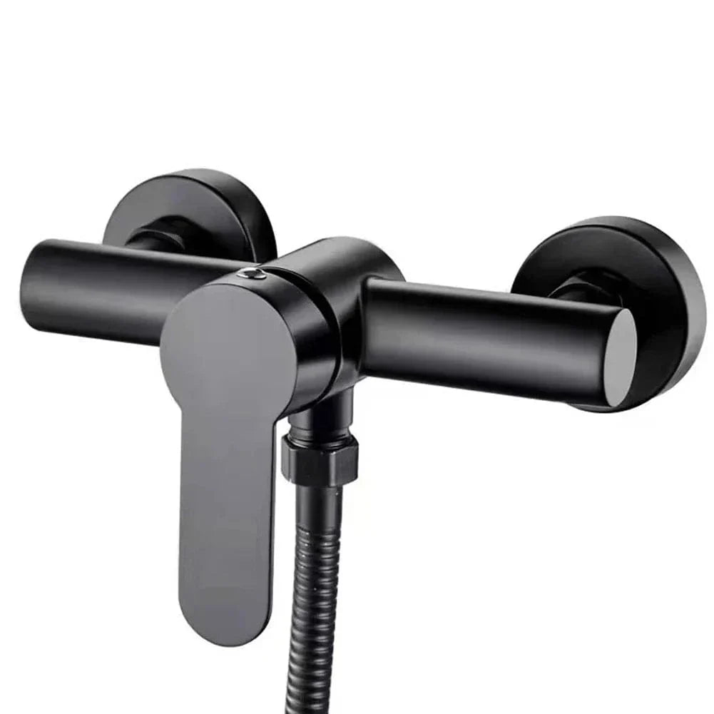 Robinet Douche Noir Mural Triple Sortie Inox 304 Durable – Zeltha