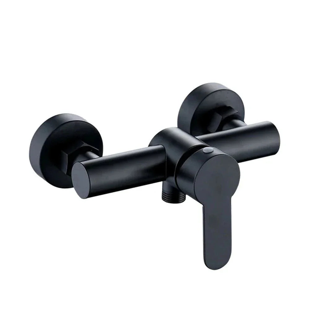 Robinet Douche Noir Mural Triple Sortie Inox 304 Durable – Zeltha