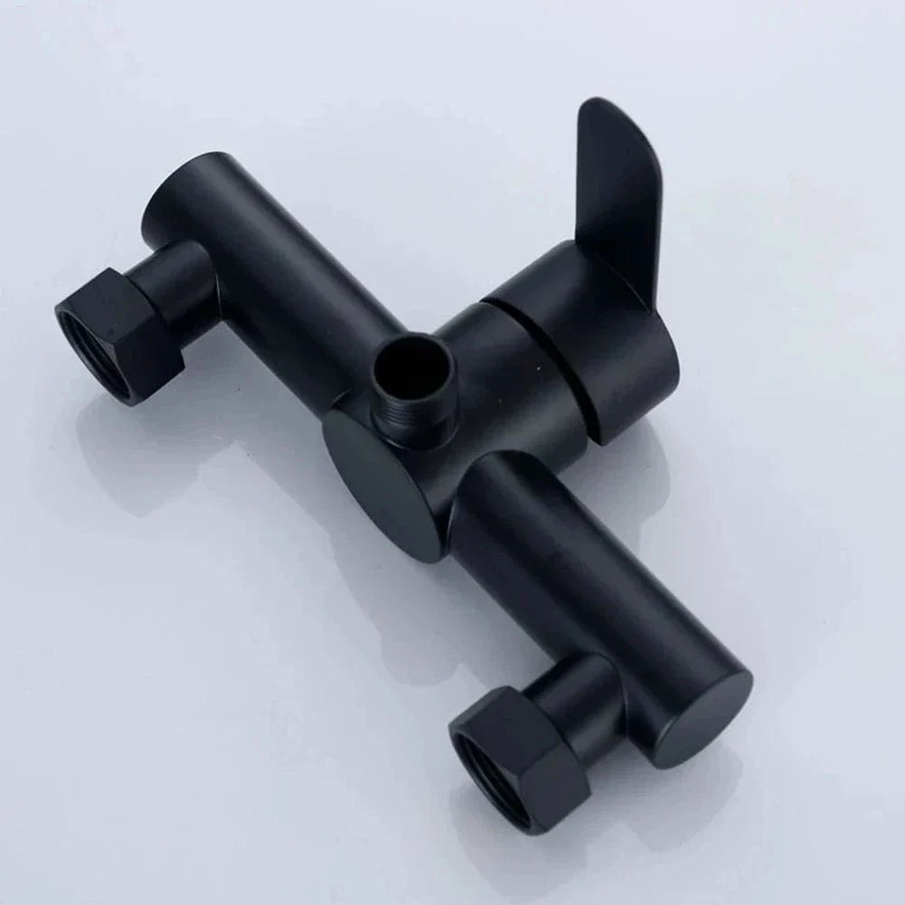 Robinet Douche Noir Mural Triple Sortie Inox 304 Durable – Zeltha