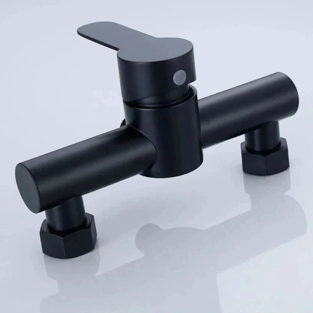 Robinet Douche Noir Mural Triple Sortie Inox 304 Durable – Zeltha
