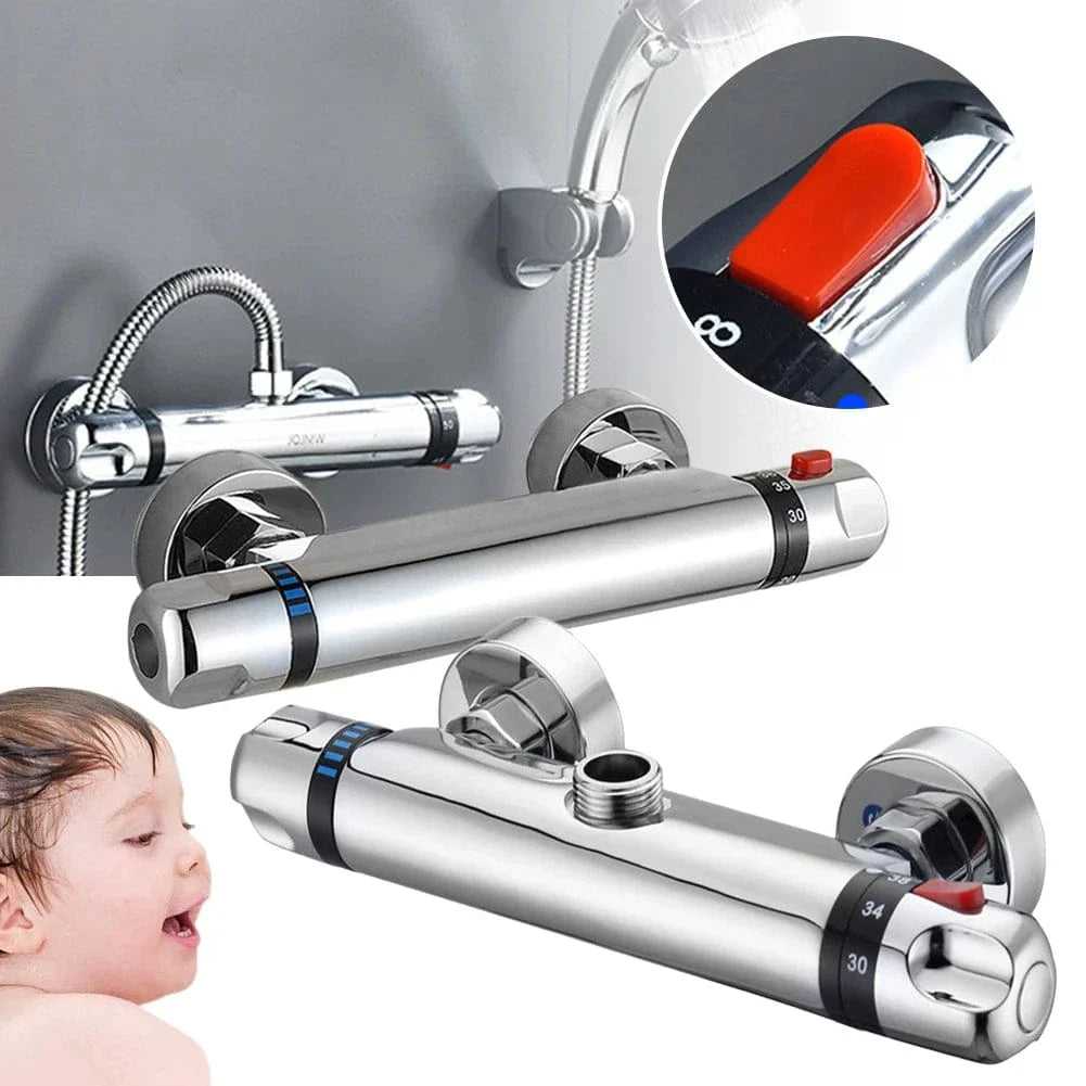 Mitigeur Thermostatique Douche Butée 38°C Sécurité Enfants – Thermya
