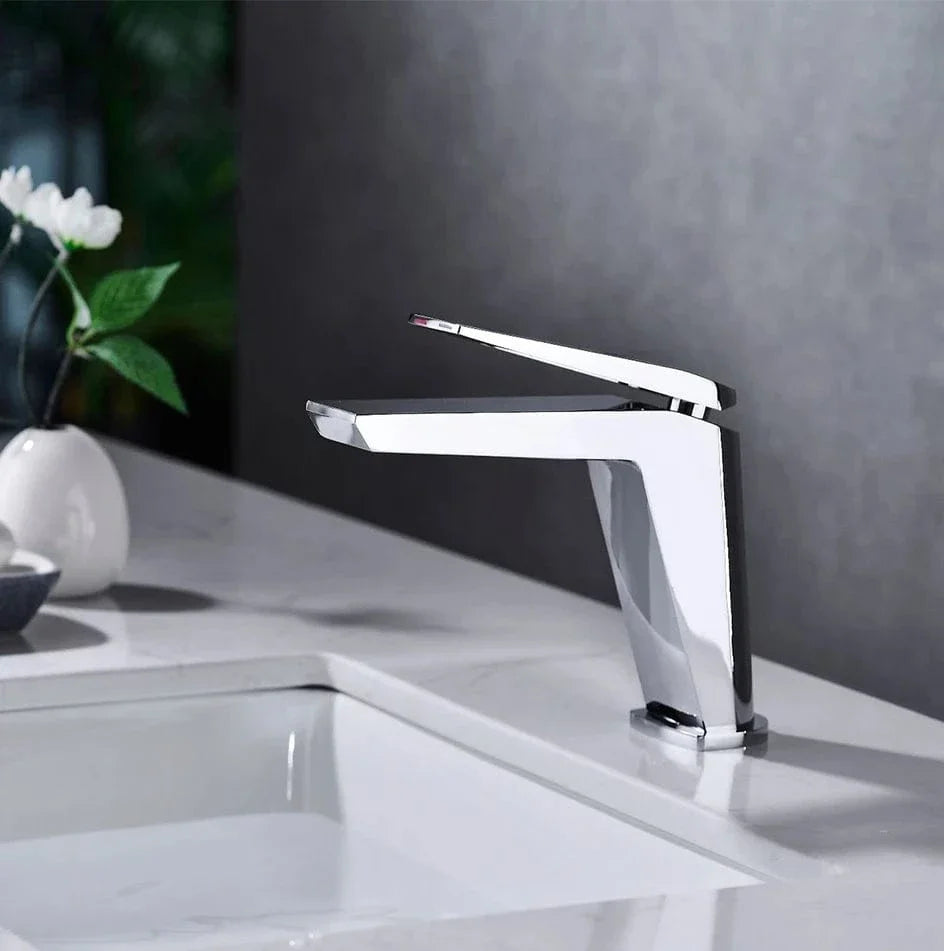 Robinet Lavabo Noir Laiton Massif Finition Durable Moderne – Solvane