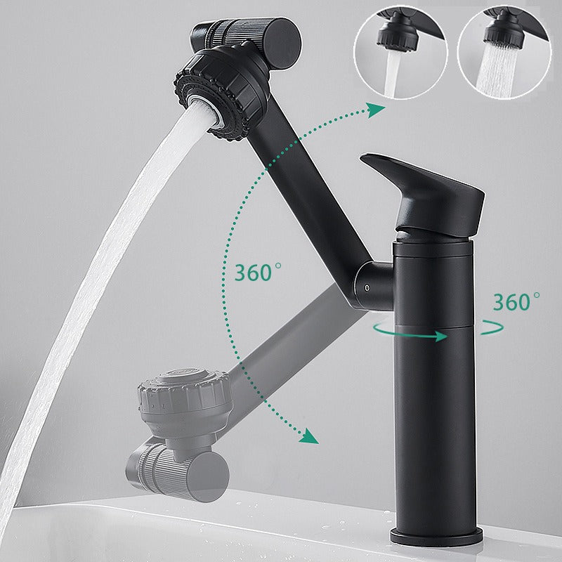Robinet Lavabo Pivotant 360° Style Rétro Jet Orientable – Solvane
