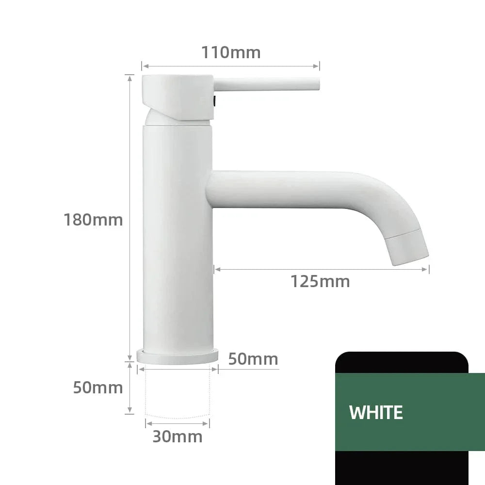 Robinet Lavabo Laiton Massif Solide et Élégant Longue Durée – Solvane