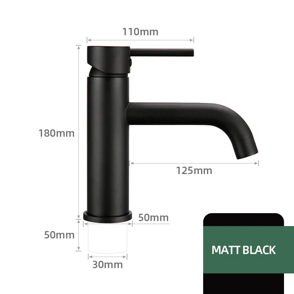 Robinet Lavabo Laiton Massif Solide et Élégant Longue Durée – Solvane