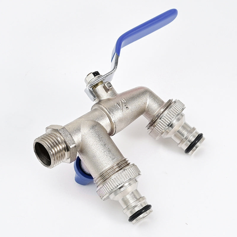 Robinet de Puisage Extérieur Double Sortie Arrosage Polyvalent – Terravia
