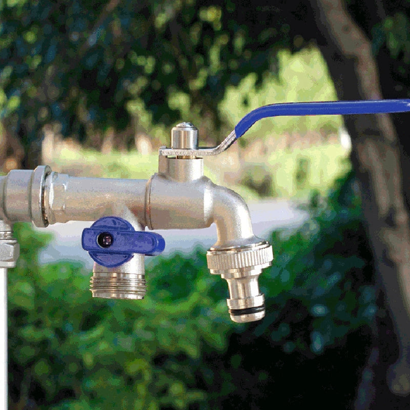 Robinet de Puisage Extérieur Double Sortie Arrosage Polyvalent – Terravia