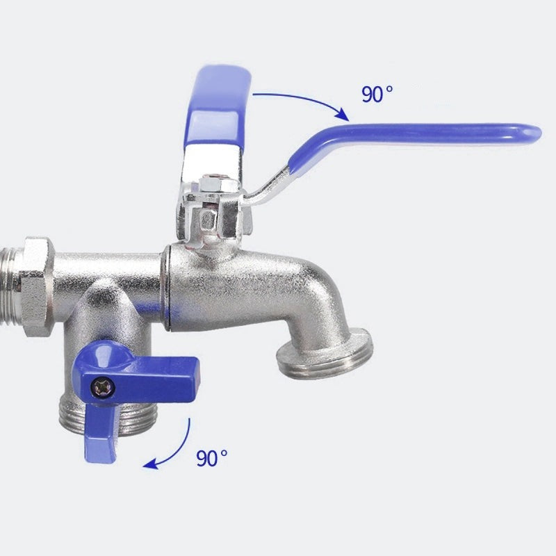Robinet de Puisage Extérieur Double Sortie Arrosage Polyvalent – Terravia