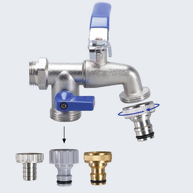 Robinet de Puisage Extérieur Double Sortie Arrosage Polyvalent – Terravia