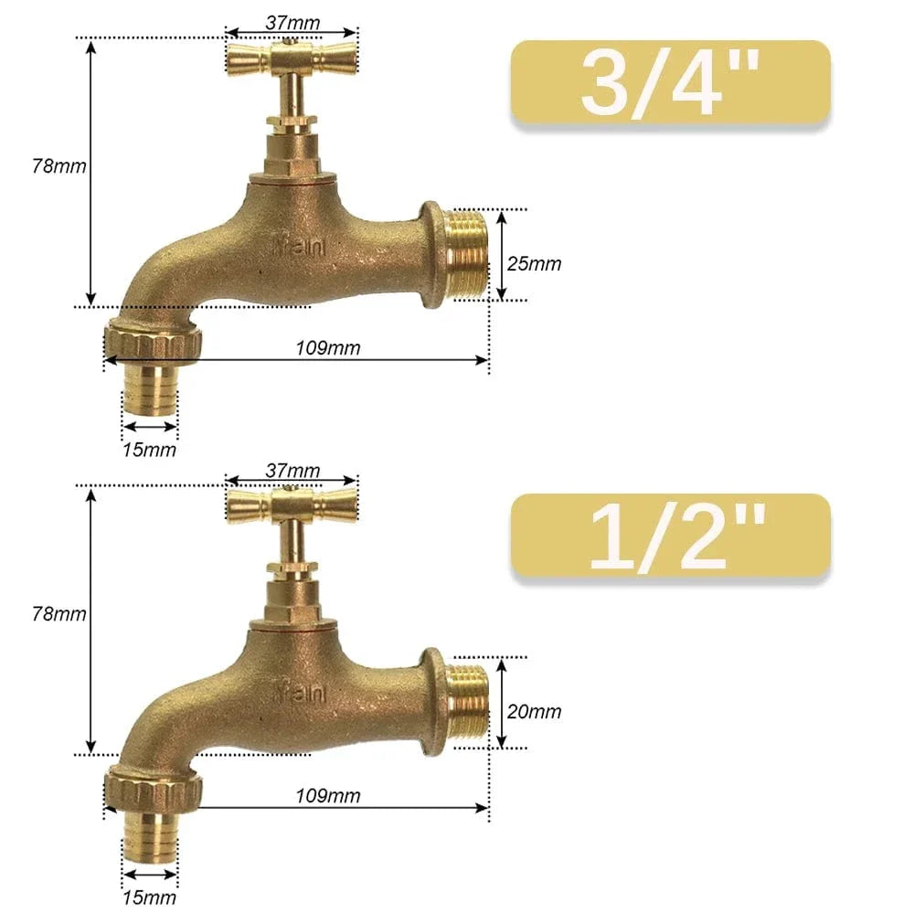 Robinet de Puisage Laiton Robuste Jardin et Arrosage – Terravia