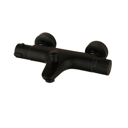 Robinet Douche Noir Thermostatique Température Stable Design Moderne – Thermya