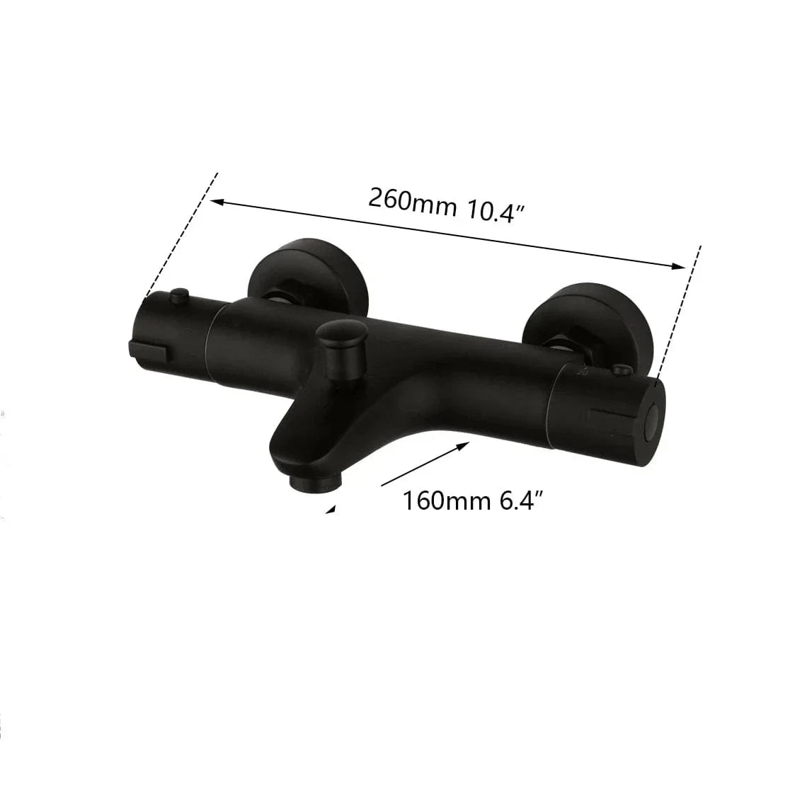 Robinet Douche Noir Thermostatique Température Stable Design Moderne – Thermya