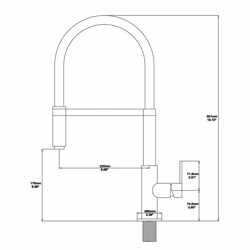 Mitigeur Cuisine Douchette Laiton Noir Mat Anti-Traces – Cuvéa