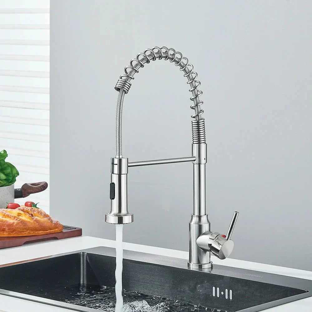 Robinet Douchette Cuisine Noir Mat Laiton Haut de Gamme Élégance – Cuvéa
