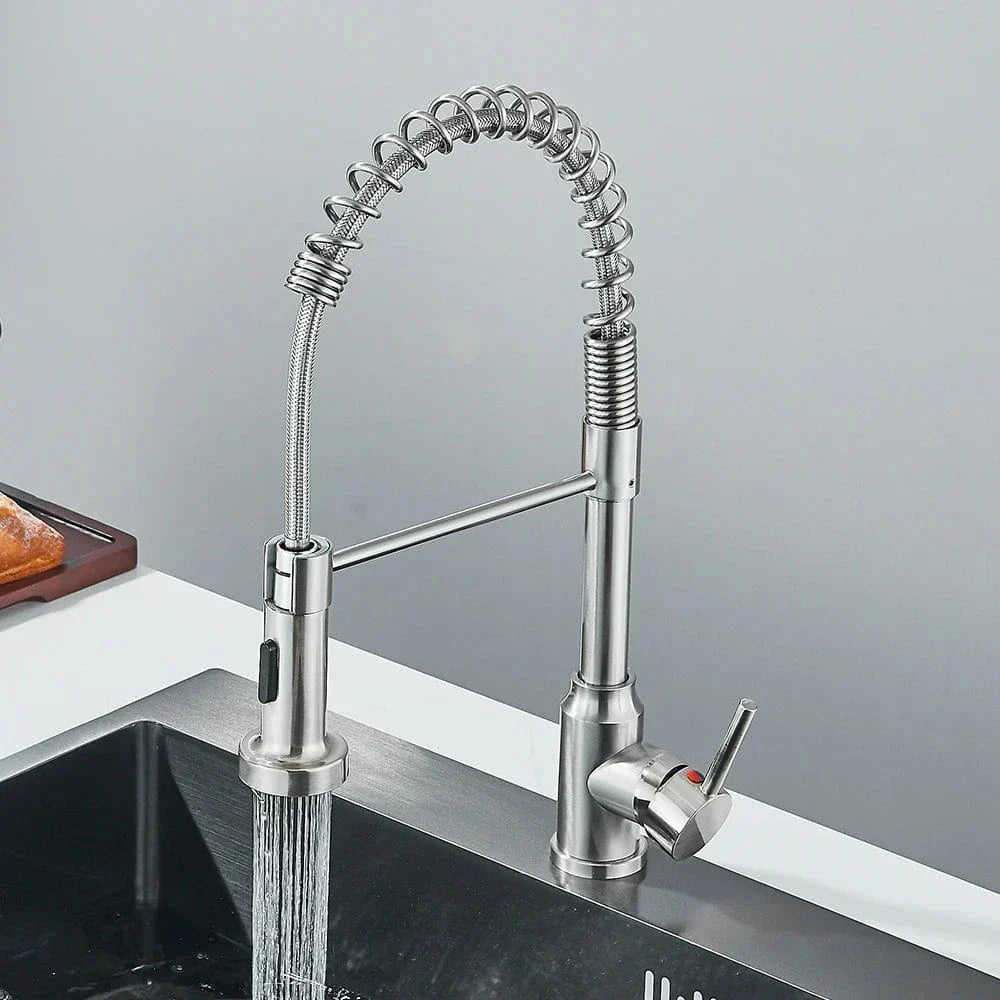 Robinet Douchette Cuisine Noir Mat Laiton Haut de Gamme Élégance – Cuvéa