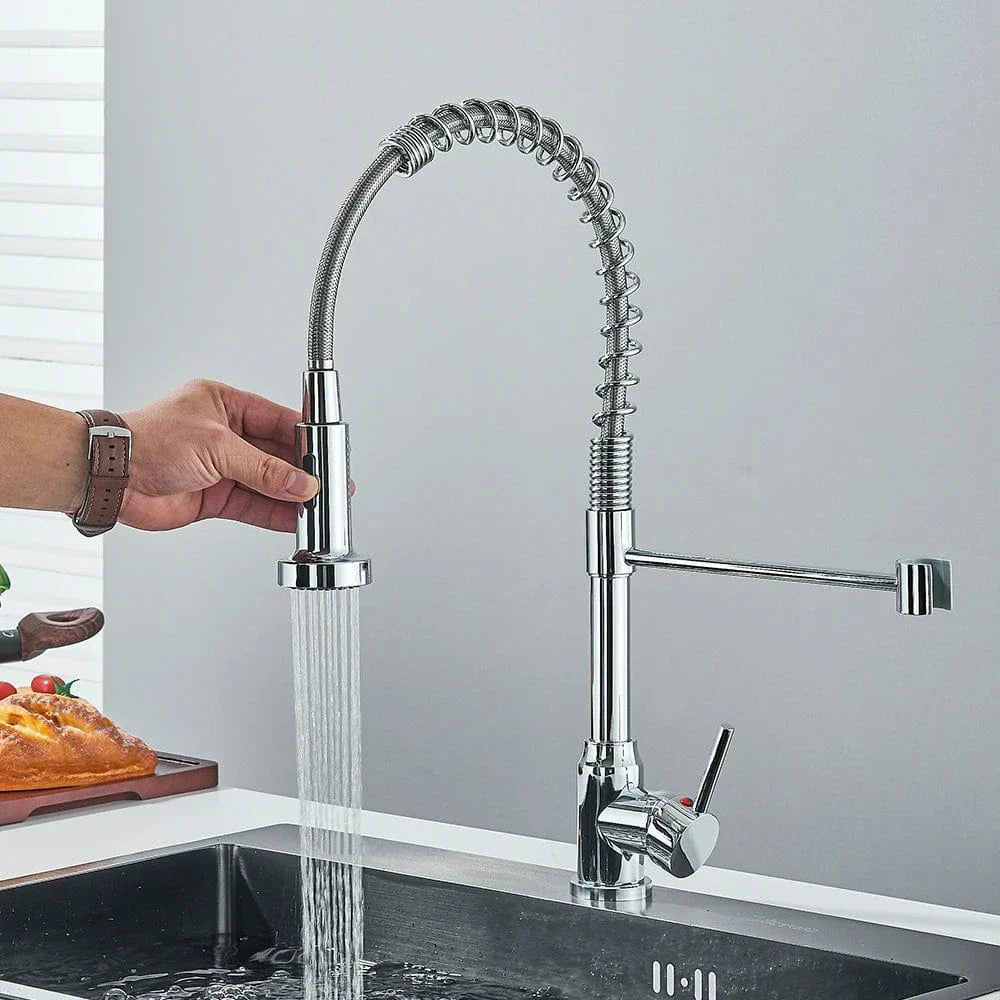 Robinet Douchette Cuisine Noir Mat Laiton Haut de Gamme Élégance – Cuvéa