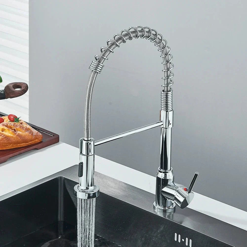 Robinet Douchette Cuisine Noir Mat Laiton Haut de Gamme Élégance – Cuvéa