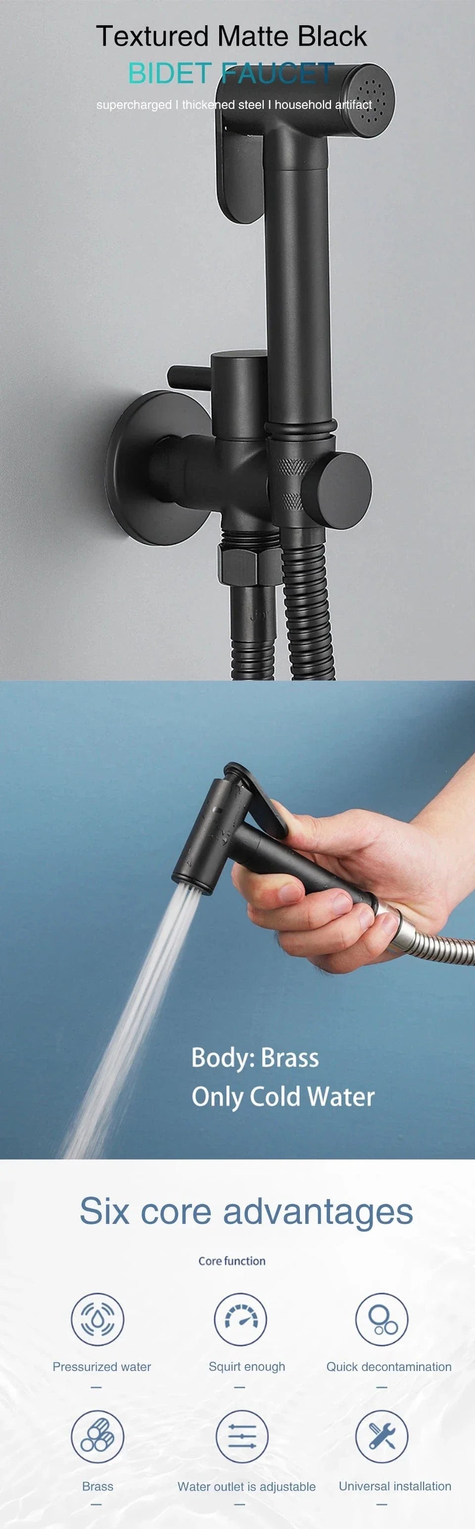 Robinet Douchette WC Laiton Confort et Hygiène Durables – Purelia