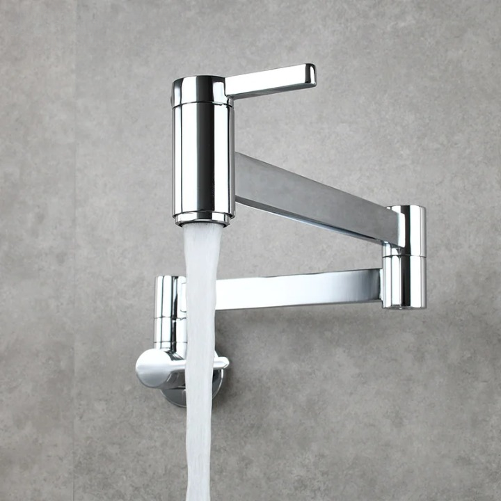 Robinet Eau Froide Cuisine Mural Rétractable Compact et Discret – Cuvéa
