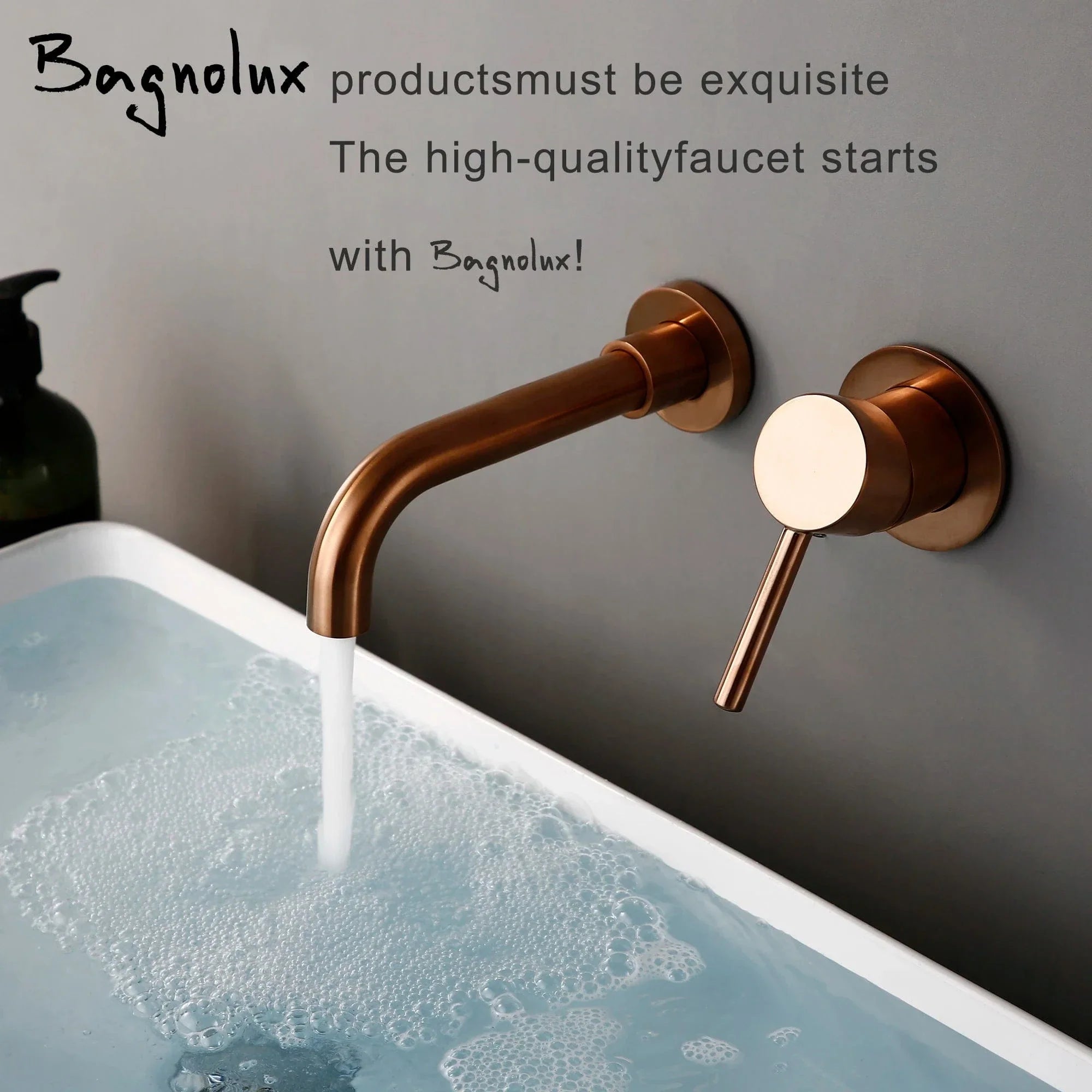 Mitigeur Lavabo Encastrable Quatre Finitions au Choix Mur Épuré – Solvane