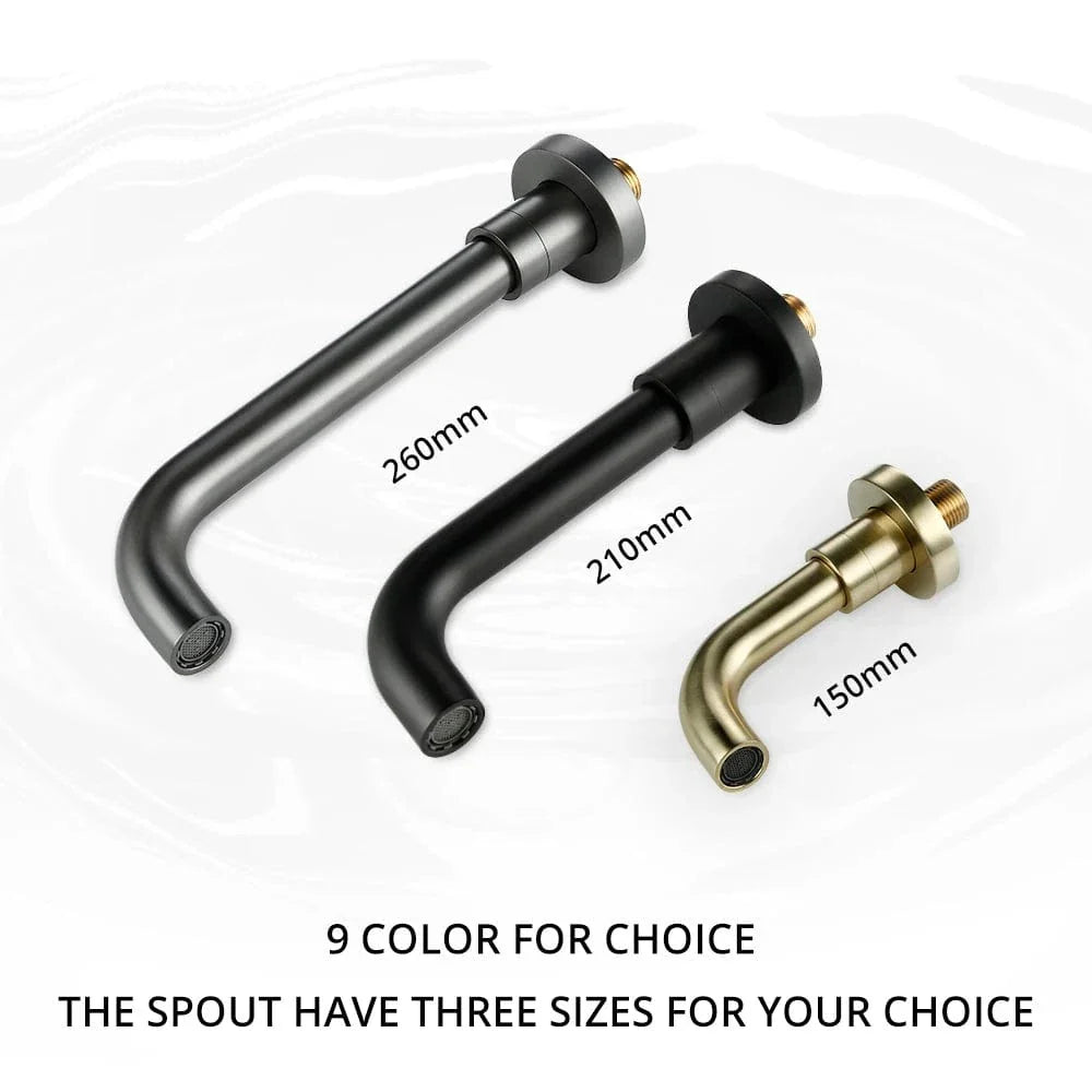 Mitigeur Lavabo Encastrable Quatre Finitions au Choix Mur Épuré – Solvane