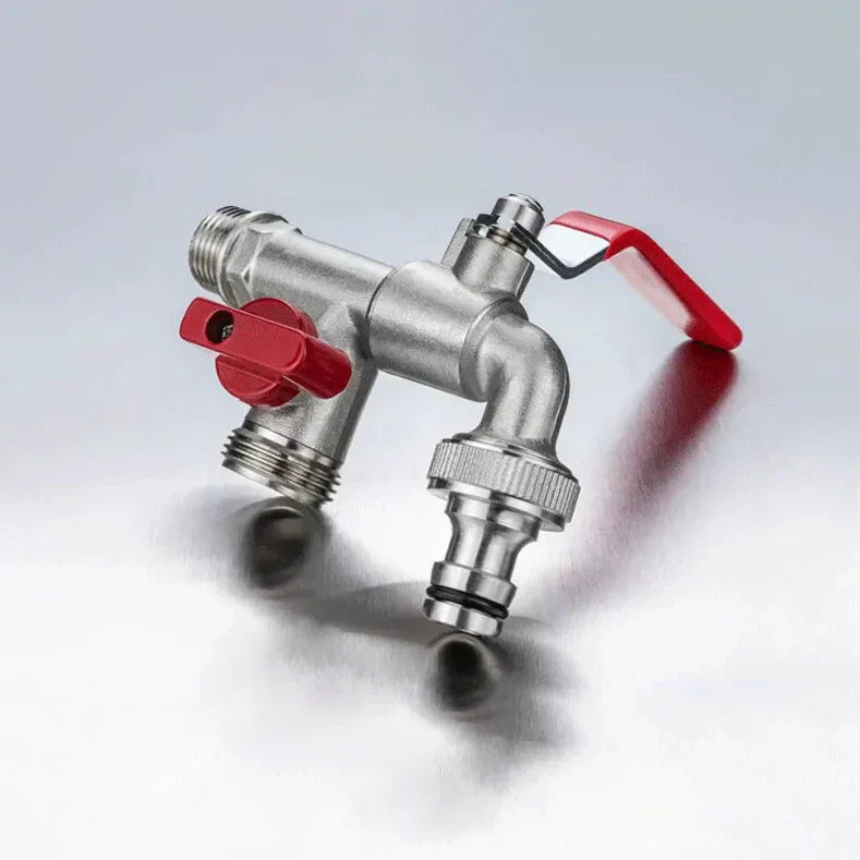 Robinet Extérieur Antigel Rouge Résiste au Gel Pose Facile – Terravia