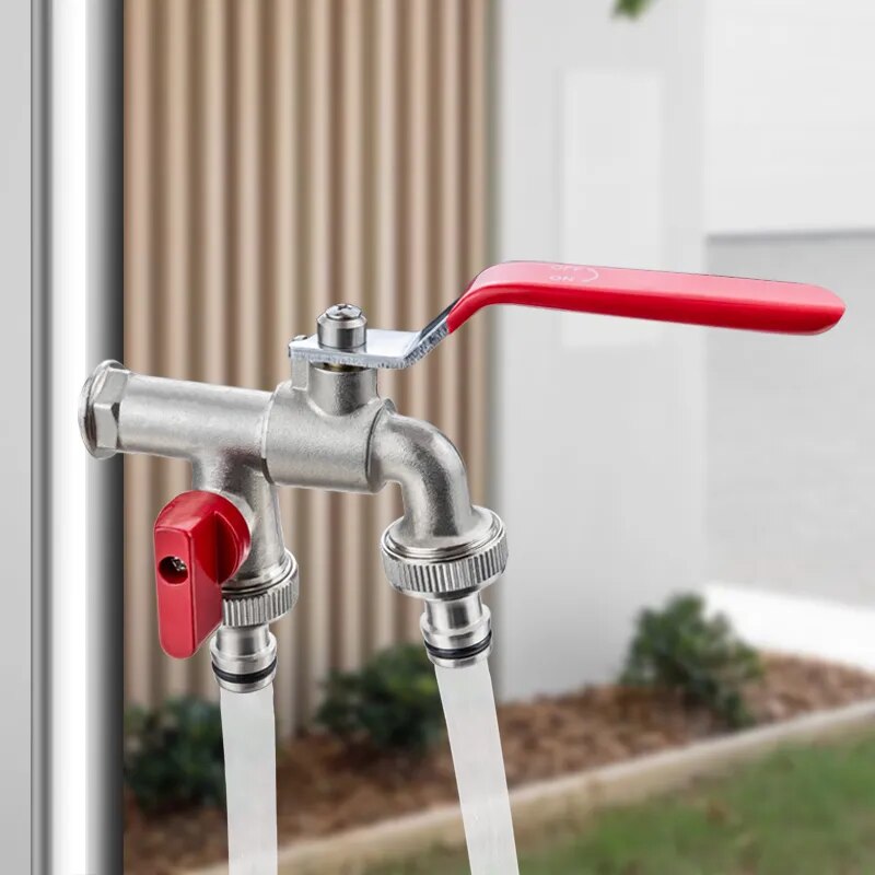 Robinet Extérieur Antigel Rouge Résiste au Gel Pose Facile – Terravia
