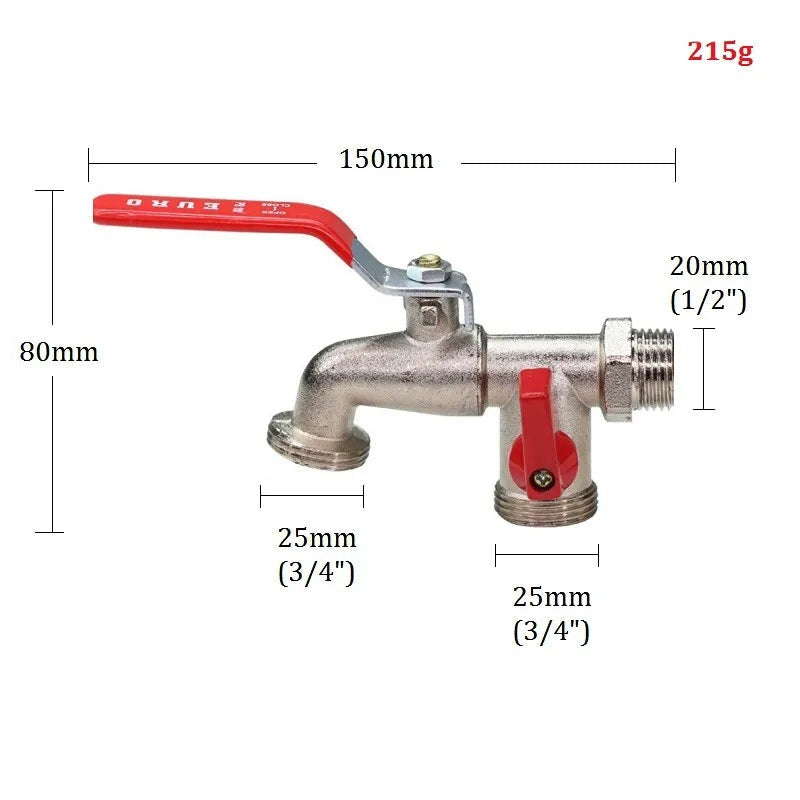 Robinet Extérieur Antigel Rouge Résiste au Gel Pose Facile – Terravia