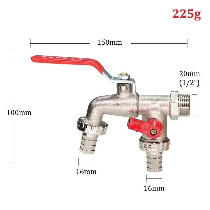 Robinet Extérieur Antigel Rouge Résiste au Gel Pose Facile – Terravia
