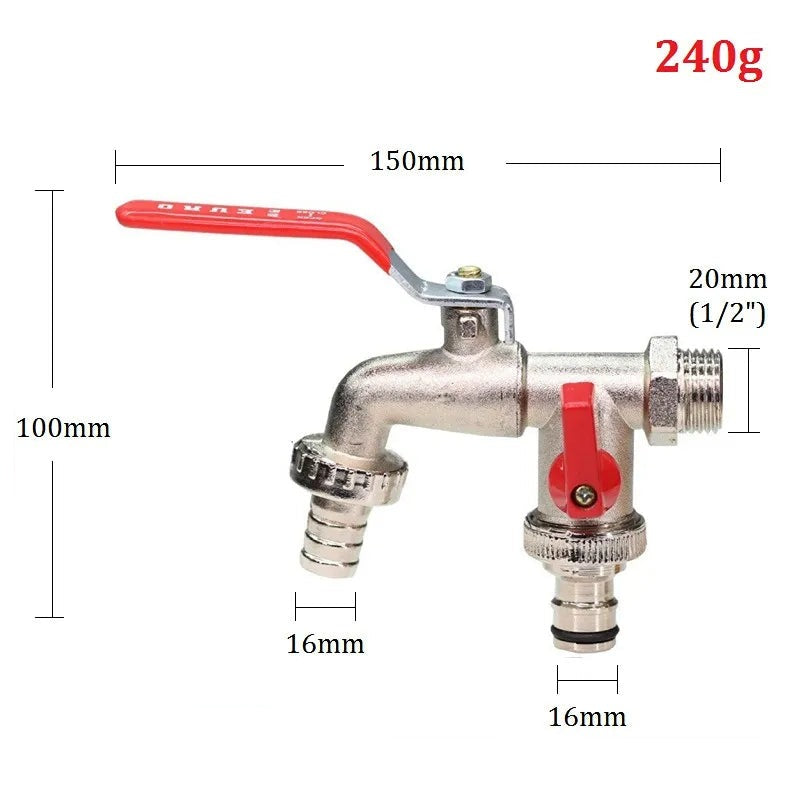 Robinet Extérieur Antigel Rouge Résiste au Gel Pose Facile – Terravia