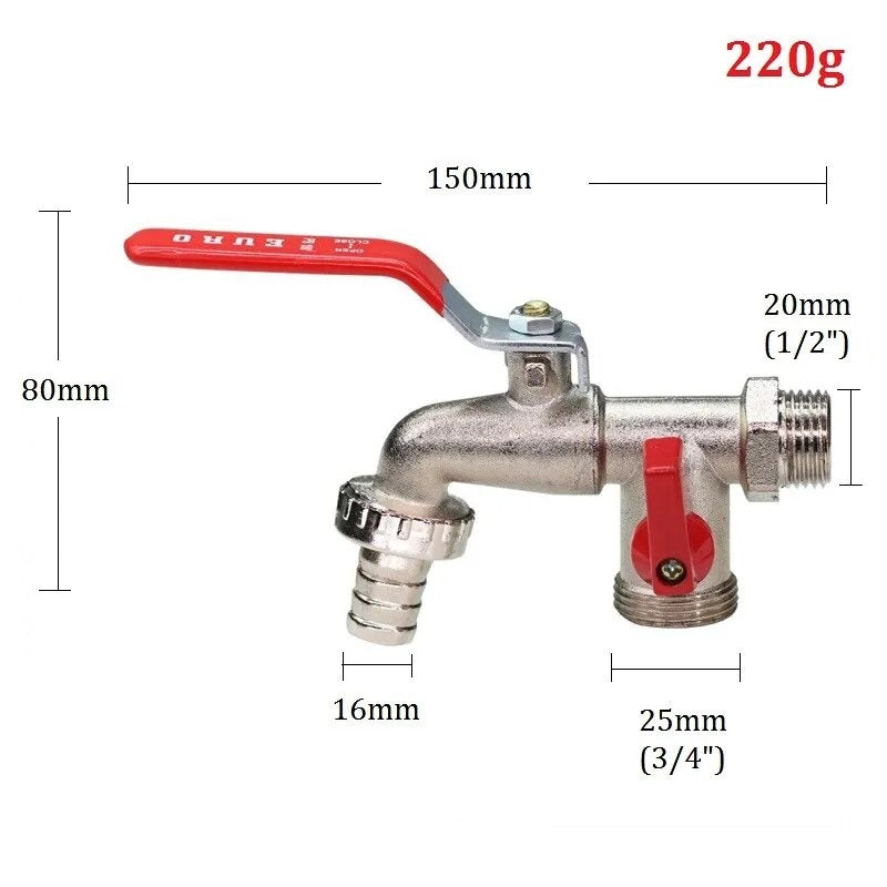 Robinet Extérieur Antigel Rouge Résiste au Gel Pose Facile – Terravia