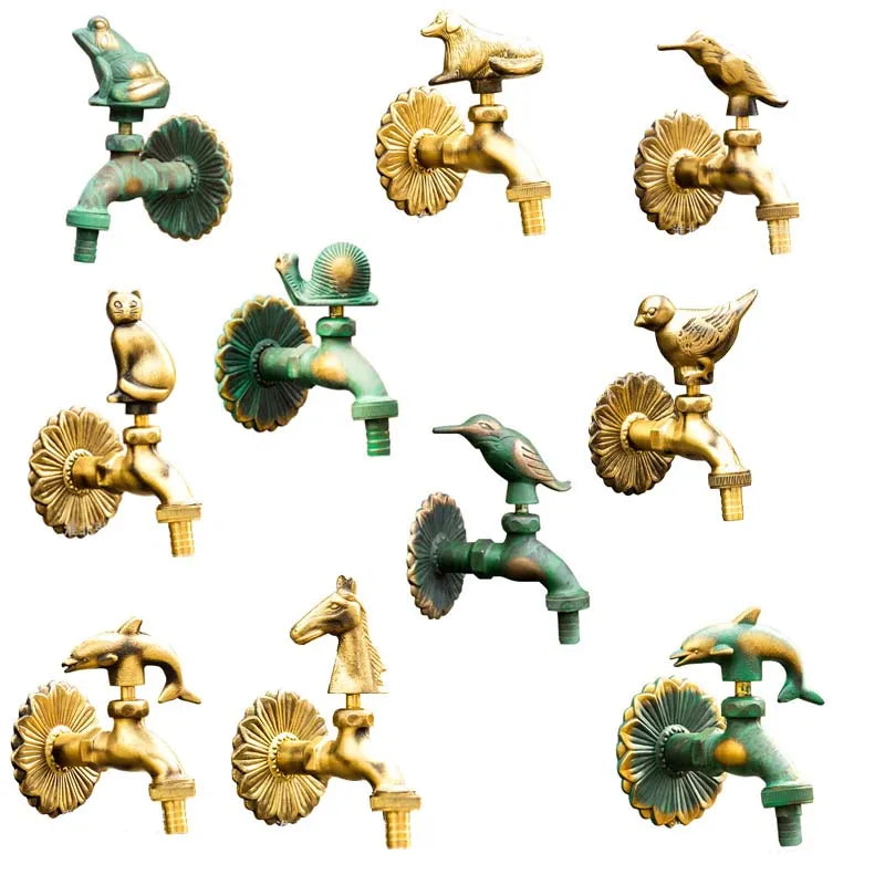 Robinet Extérieur Décoratif Animal Doré Jardin Élégant et Unique – Terravia