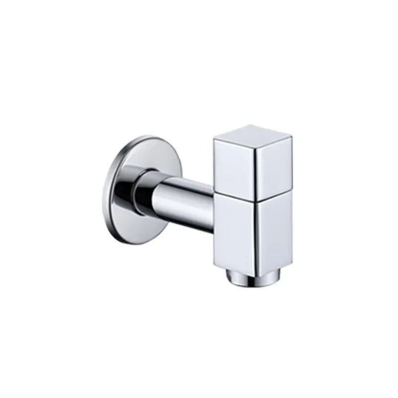 Robinet Extérieur Cubique Mural Chromé Design Élégant Jardin – Terravia