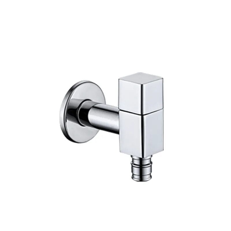Robinet Extérieur Cubique Mural Chromé Design Élégant Jardin – Terravia