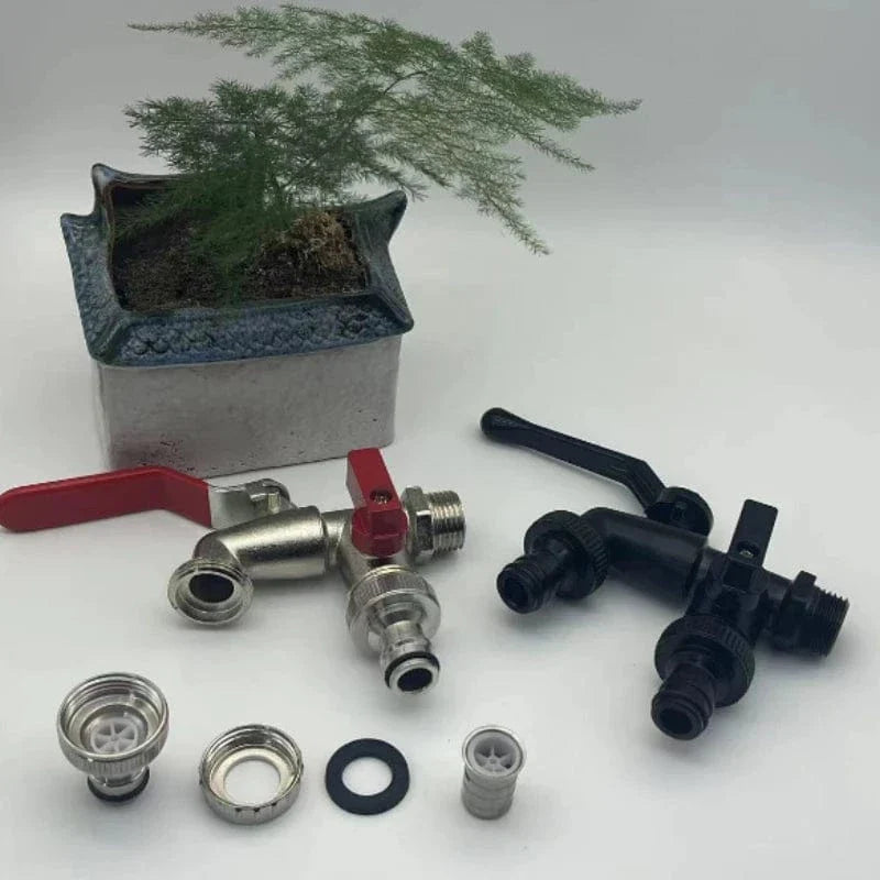 Robinet Extérieur Laiton Effet Cascade Décor Naturel Jardin – Terravia