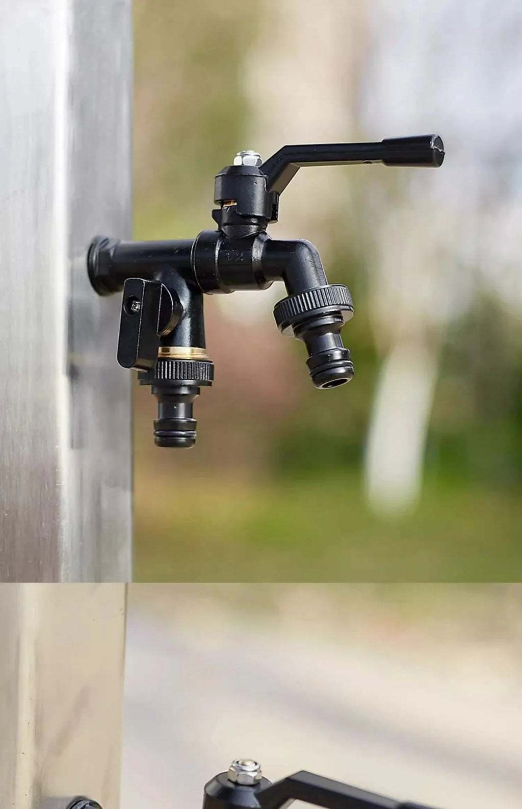Robinet Extérieur Laiton Effet Cascade Décor Naturel Jardin – Terravia