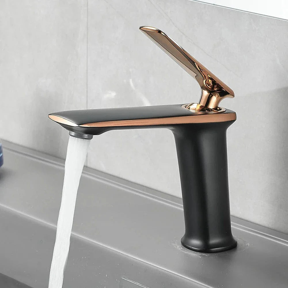 Robinet Lavabo Bec Haut Allure Luxe Design Moderne – Solvane