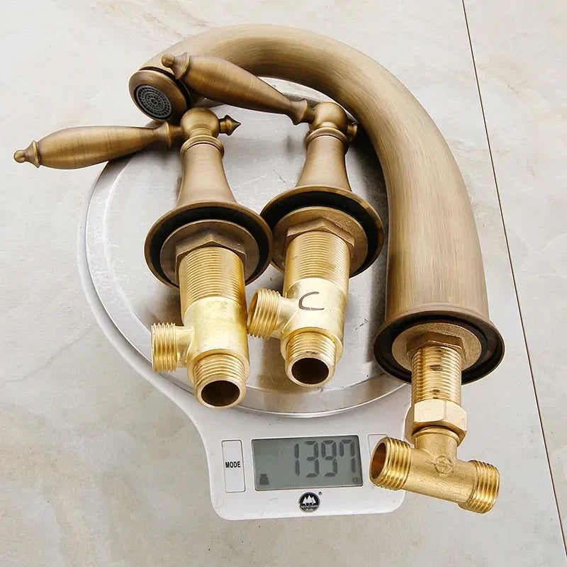 Robinet Mélangeur Salle de Bain Classique Laiton Durable – Solvane