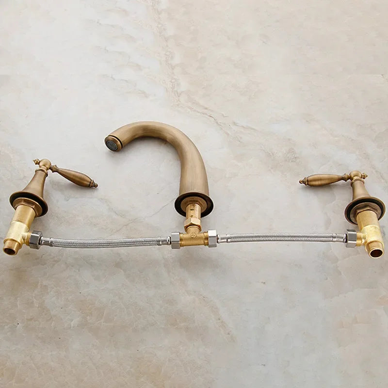 Robinet Mélangeur Salle de Bain Classique Laiton Durable – Solvane