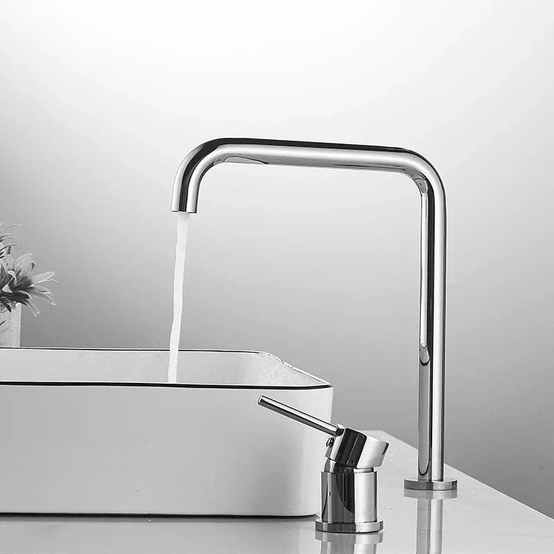 Robinet Lavabo 2 Trous Or Rose Douceur Contemporaine – Kaléo