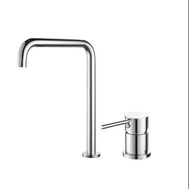 Robinet Lavabo 2 Trous Or Rose Douceur Contemporaine – Kaléo