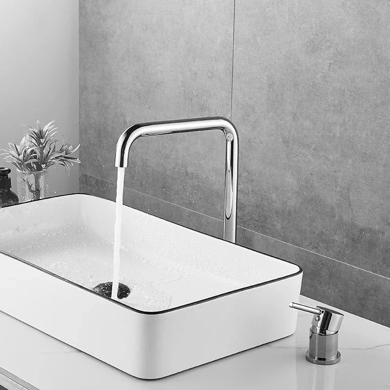 Robinet Lavabo 2 Trous Or Rose Douceur Contemporaine – Kaléo