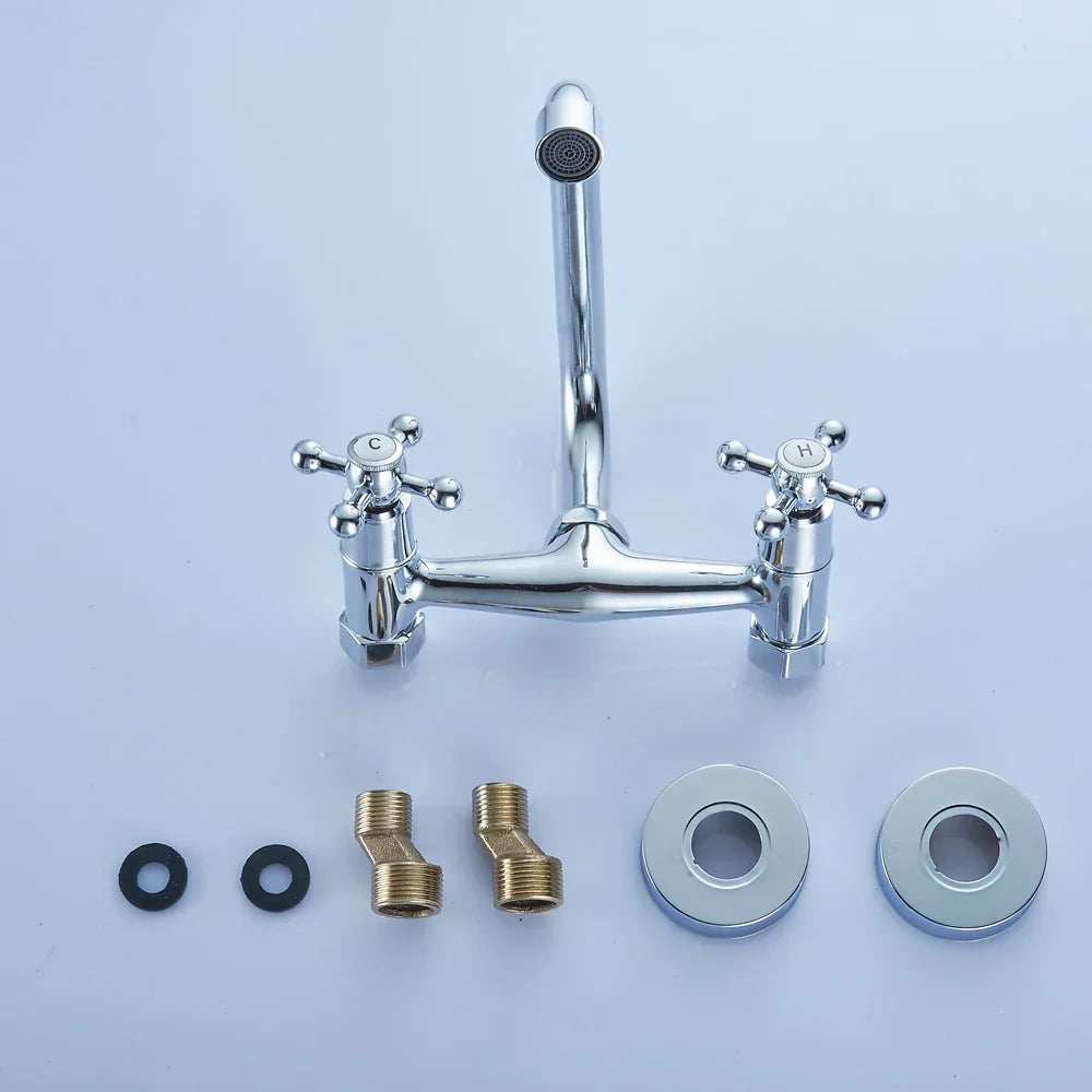 Robinet Lavabo Ancien 2 Trous Style Rétro Authentique – Solvane