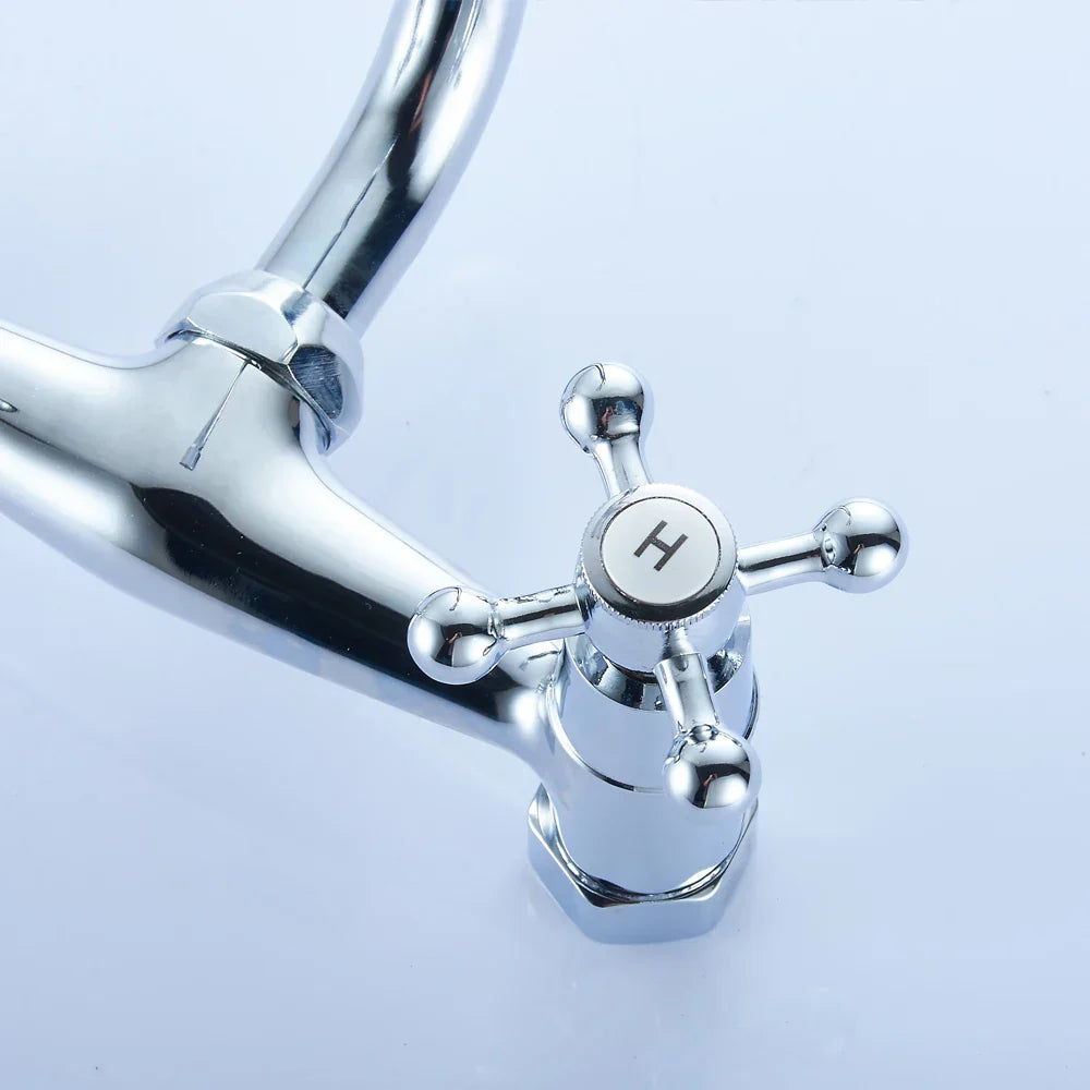 Robinet Lavabo Ancien 2 Trous Style Rétro Authentique – Solvane