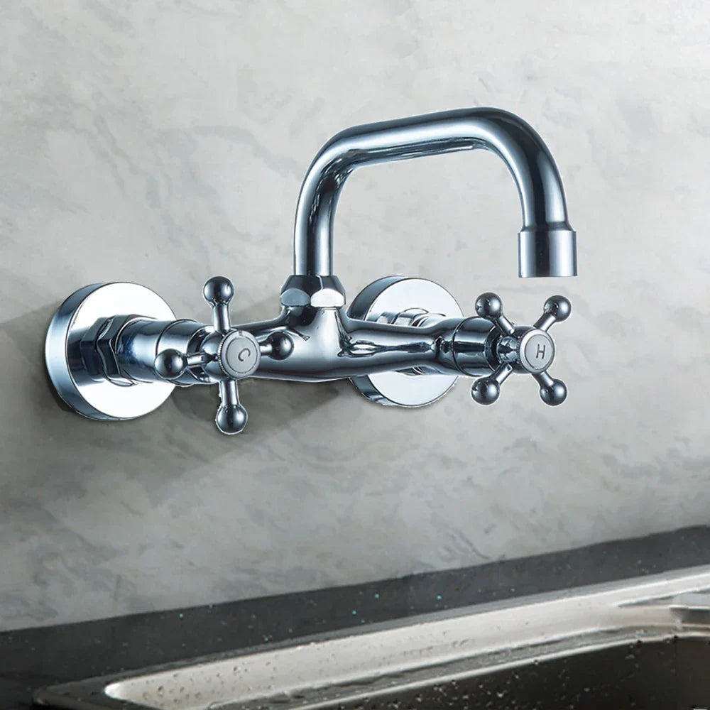 Robinet Lavabo Ancien 2 Trous Style Rétro Authentique – Solvane