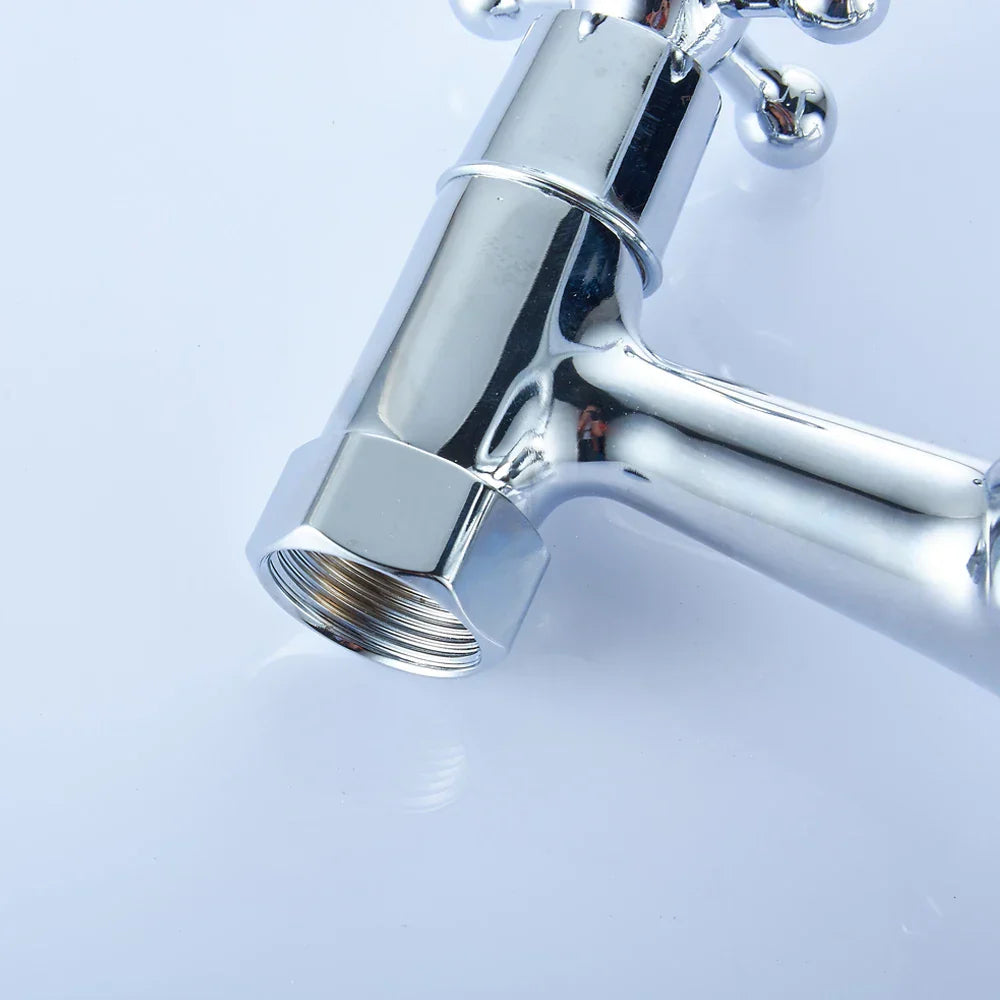 Robinet Lavabo Ancien 2 Trous Style Rétro Authentique – Solvane