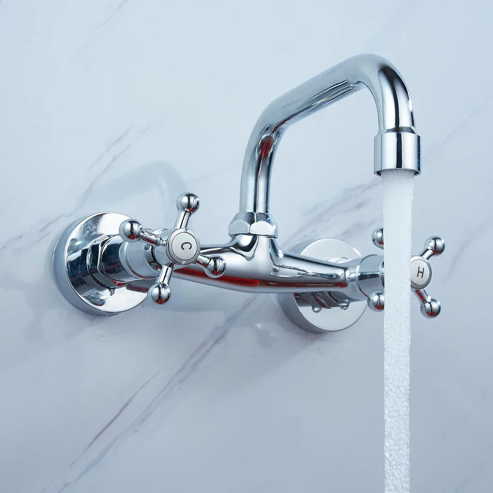 Robinet Lavabo Ancien 2 Trous Style Rétro Authentique – Solvane