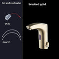 Robinet Lavabo Automatique Sans Contact Noir Mat ou Or Brossé Hygiène – Solvane